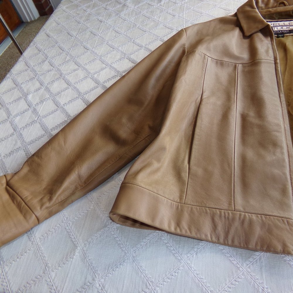 WILSON LEATHER TAN JACKET - Picture 8 of 9